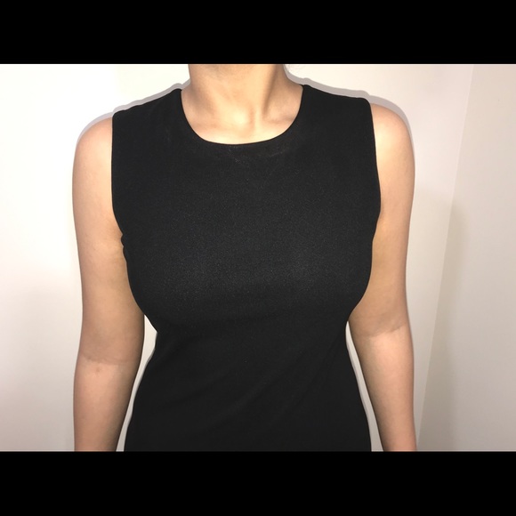 Gorgeous Little Black Dress with Sheer Back - Picture 4 of 6